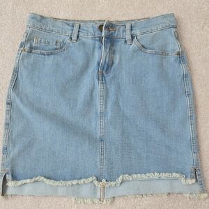 Lole Light Blue Denim Pencil Skirt